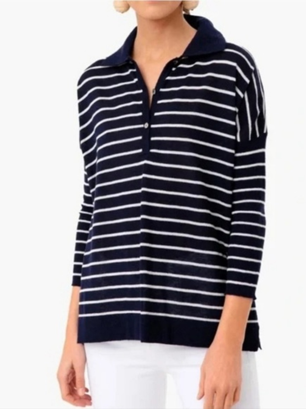 Tuckernuck Clayton Striped Polo Sweater sz XL/XXL